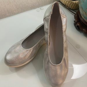 Sabrinas Metallic Silver Slip on Ballet flat